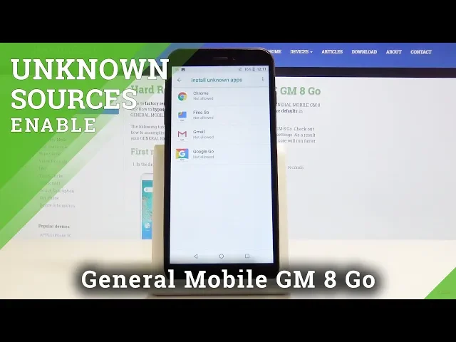 Video thumbnail for How to Install from Unknown Sources on GENERAL MOBILE GM 8 Go - Install Applications