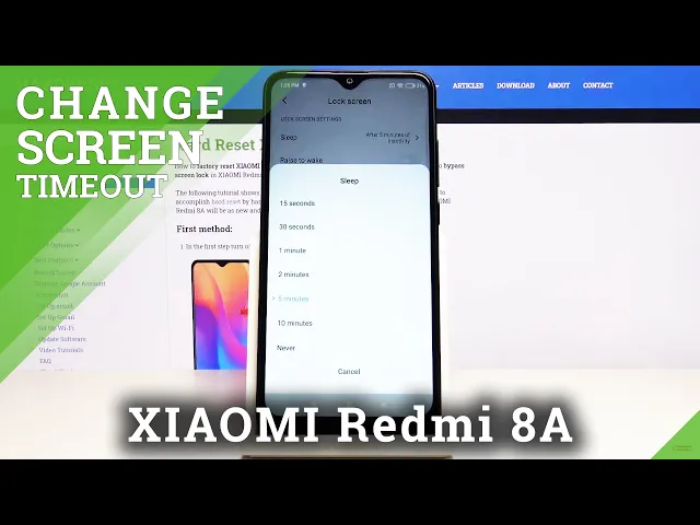 Video thumbnail for How to Change Screen Timeout in XIAOMI Redmi 8A – Screen Timeout Settings
