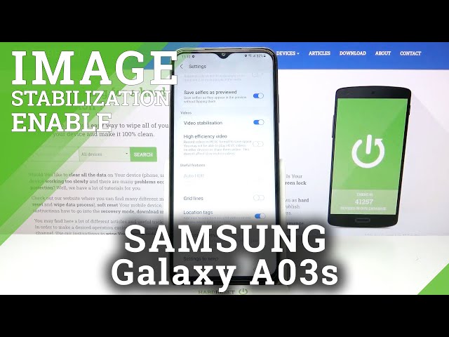 Video thumbnail for How to Enable Image Stabilization in SAMSUNG Galaxy A03s – Take Stable Photo