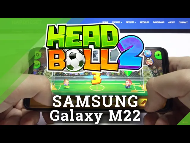 Video thumbnail for Samsung Galaxy M22 - Head Ball 2 | Check This Game!