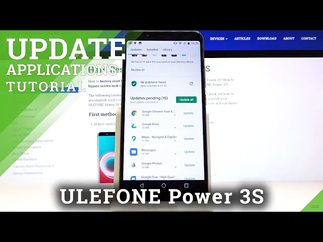 Video thumbnail for How to Update Applications in Ulefone Power 3s – Install Latest App Version