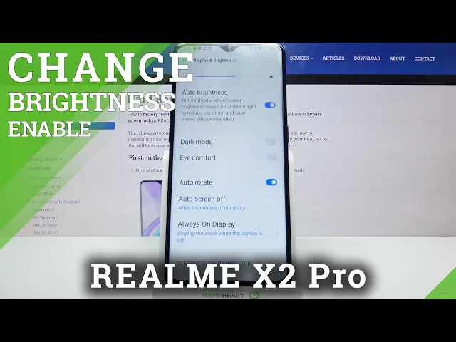 Video thumbnail for How to Activate Auto-Brightness – Display Options on REALME X2 Pro