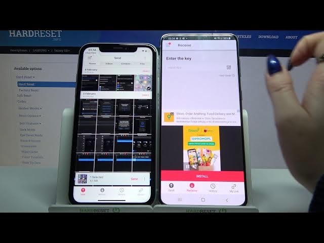 Video thumbnail for How to Move iPhone Storage to SAMSUNG Galaxy S21+ - Send Anywhere App