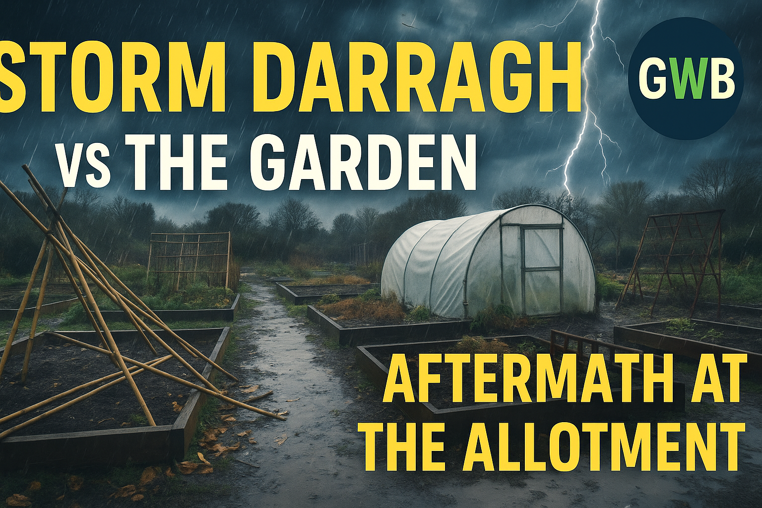 Video thumbnail for 🎥 ✅ Storm Darragh Aftermath 🌪️🌱 | How the Allotment & Garden Survived 💪🍃