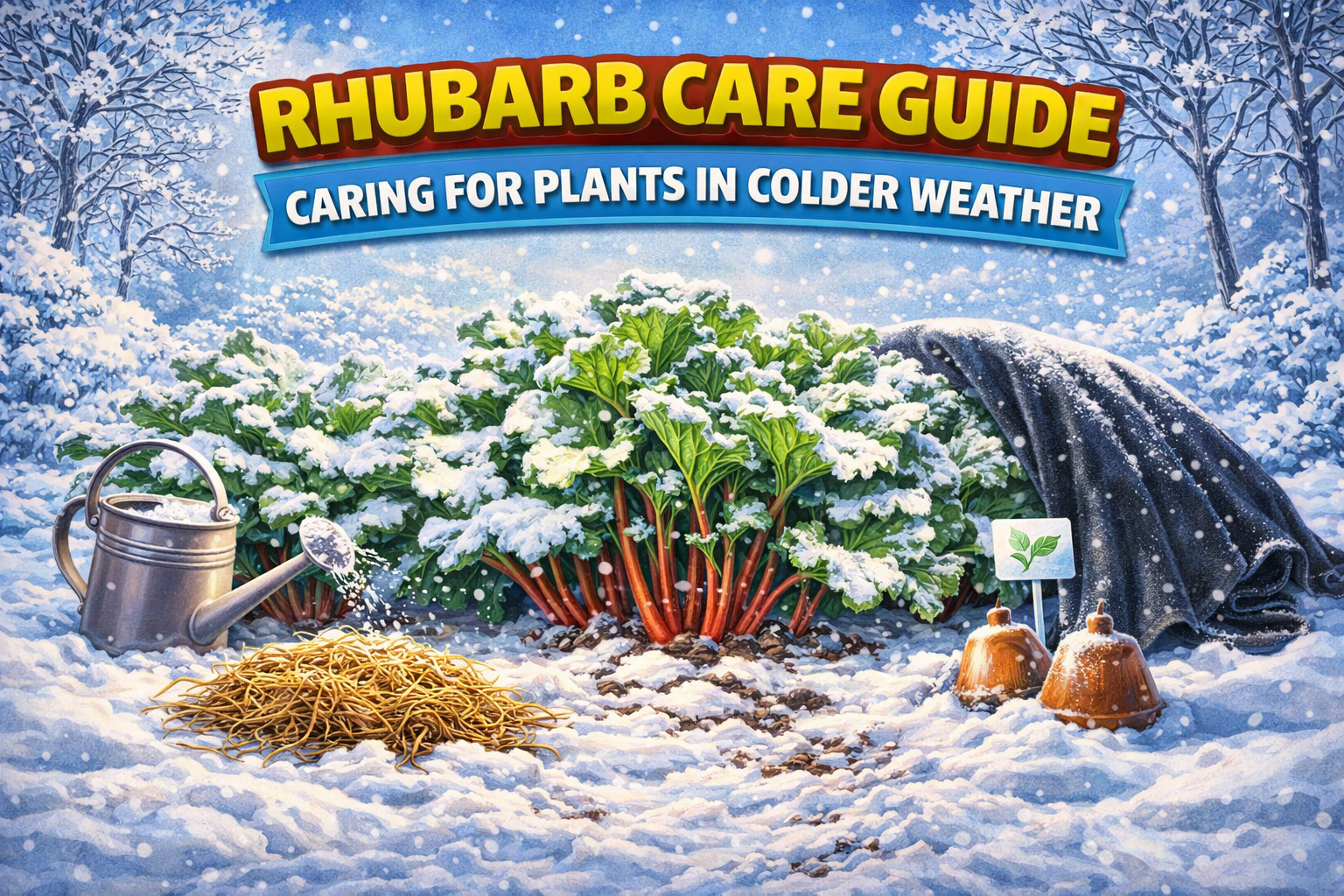Video thumbnail for Rhubarb Care Guide | Caring for Plants in Colder Weather
