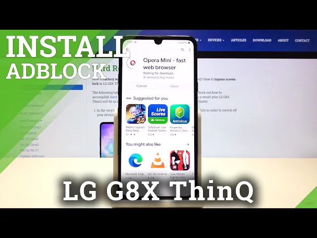 Video thumbnail for Block Advertisements - Set Up AdBlock on LG G8X ThinQ