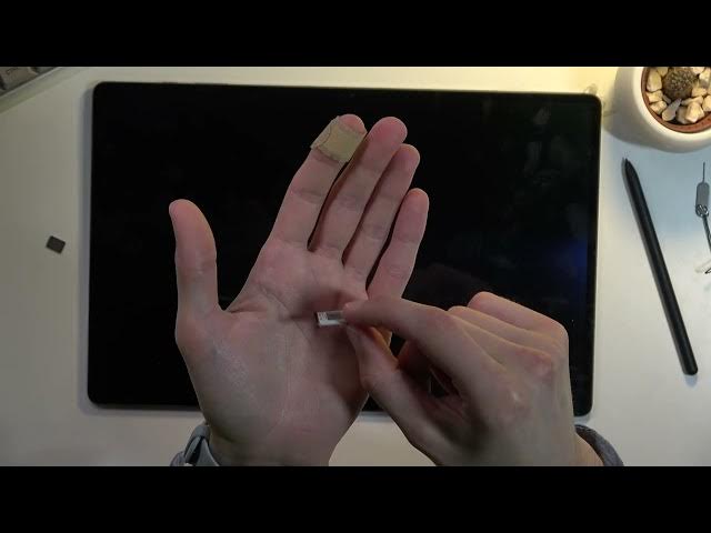 Video thumbnail for How to Insert SIM Card into SAMSUNG Galaxy Tab S8 Ultra - Install SD Card / Find Cards Slot