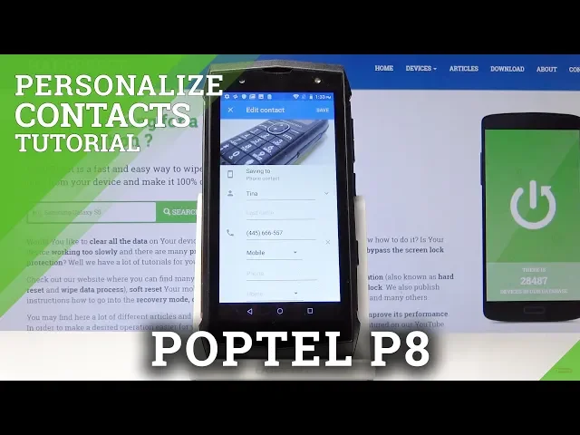 Video thumbnail for How to Add Picture to Contact in Poptel P8 – Now You Can See Who is Calling.