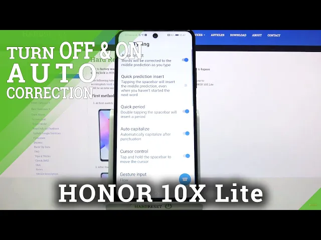 Video thumbnail for How to Enter Text Correction Option in HONOR 10X Lite – Open Text Correction Option