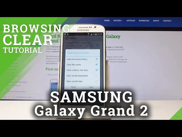 Video thumbnail for How to Clear Browser Data in SAMSUNG Galaxy Grand 2 - Delete History & Cookies