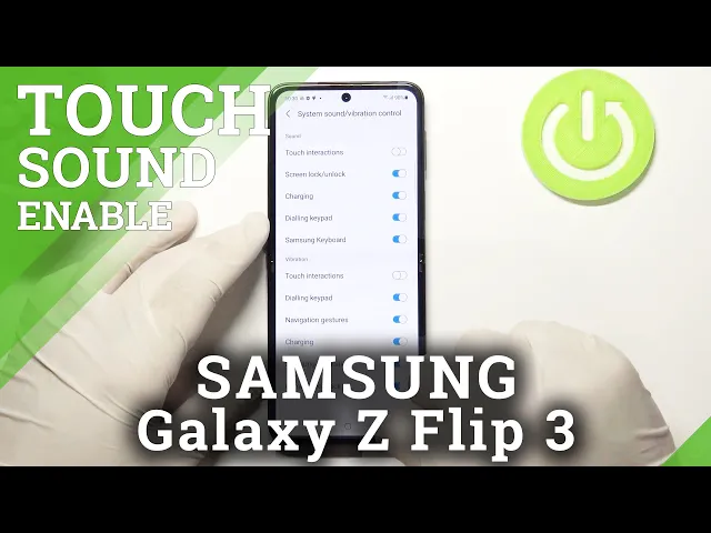 Video thumbnail for How to Turn On / Off Screen Touching Sounds in Samsung Galaxy Z Flip 3?