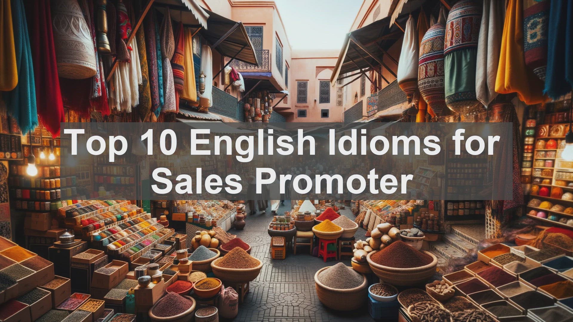 'Video thumbnail for Top 10 English Idioms for Sales Promoter'