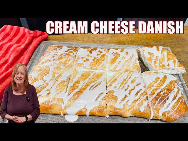 Video thumbnail for CREAM CHEESE DANISH Using Crescent Roll Dough. Perfect for Breakfast or Brunch and the Holidays
