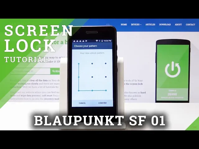 Video thumbnail for How to Set Up Screen Lock in BLAUPUNKT SF 01 - Add Password / Use Pattern Protection
