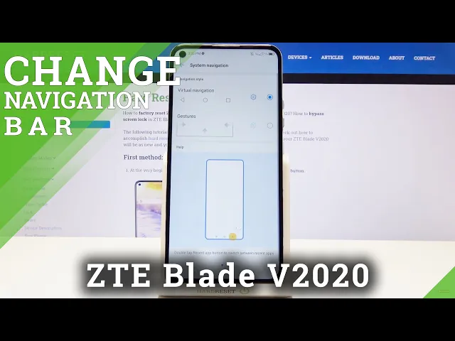 Video thumbnail for How to Change Navigation Bar to Gestures in ZTE Blade v2020 – Find Gestures Option