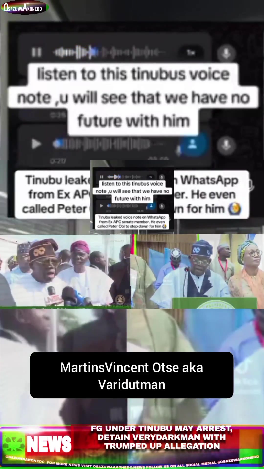 FG Under Tinubu May Arrest, Detain VeryDarkMan With Trumped Up Allegation