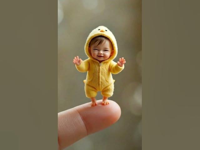 Video thumbnail for Tiny baby dancing on Finger 😍| Baby shark remix #shorts #viral #cute