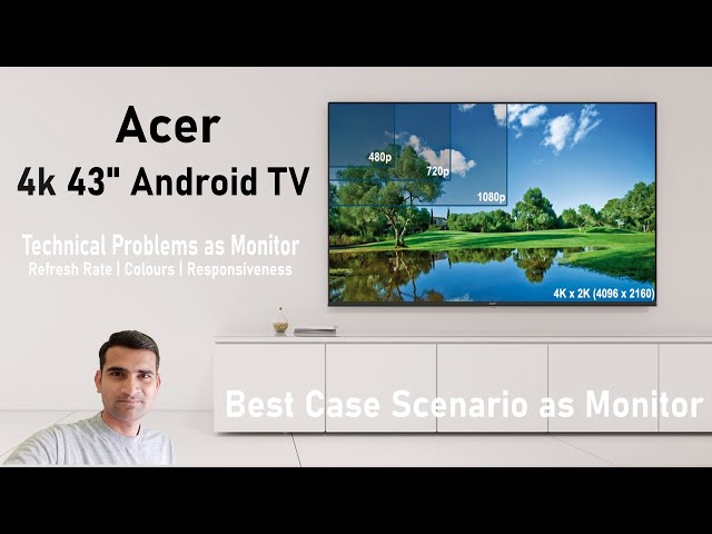 Video thumbnail for Acer Frameless 4K 43 inch TV as Monitor | Android Smart TV