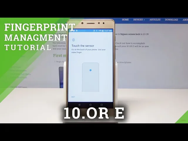 Video thumbnail for How to Add Fingerprint in 10.OR E - Fingerprint Unlock