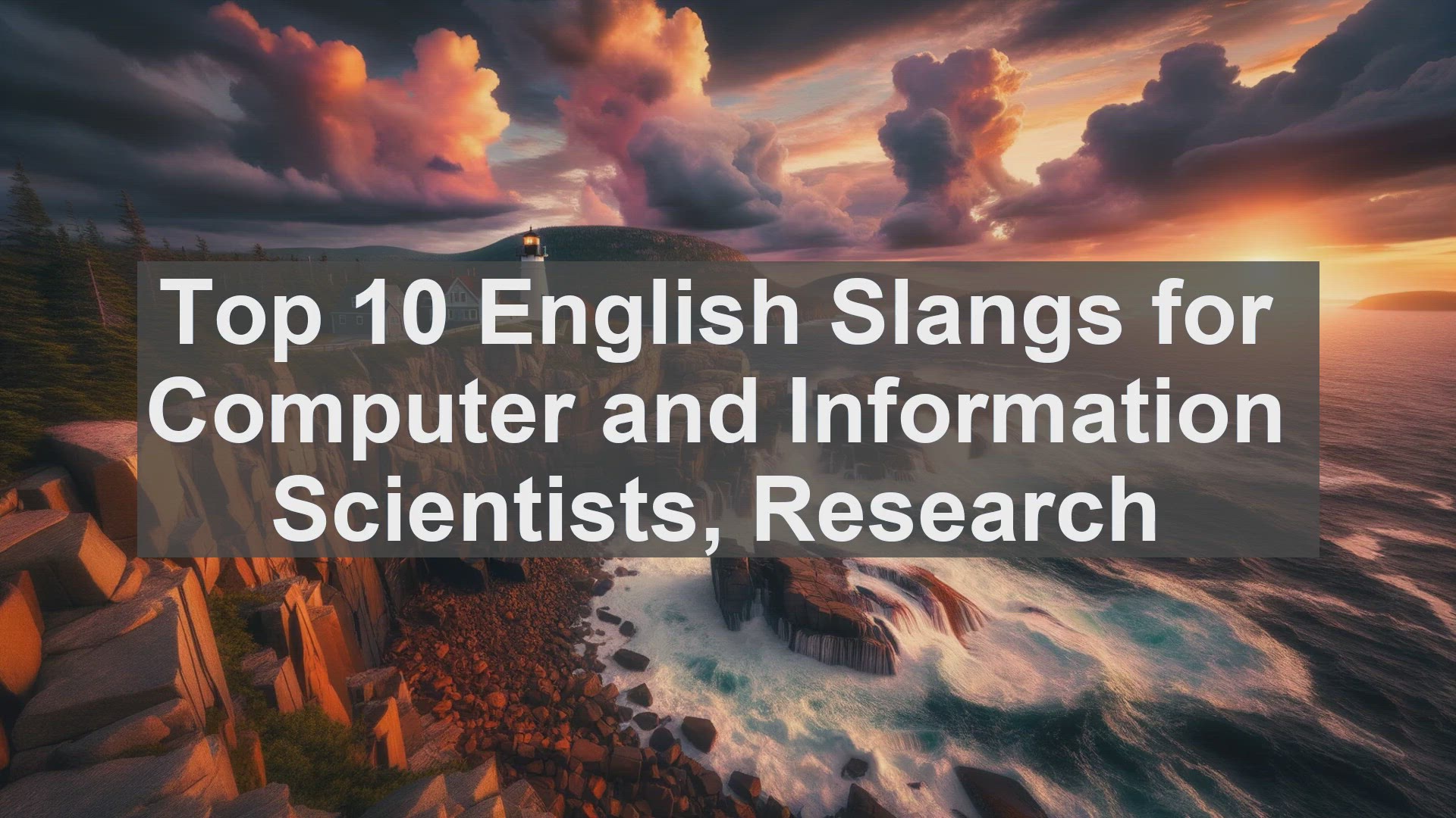 'Video thumbnail for Top 10 English Slangs for Computer and Information Scientists Research'