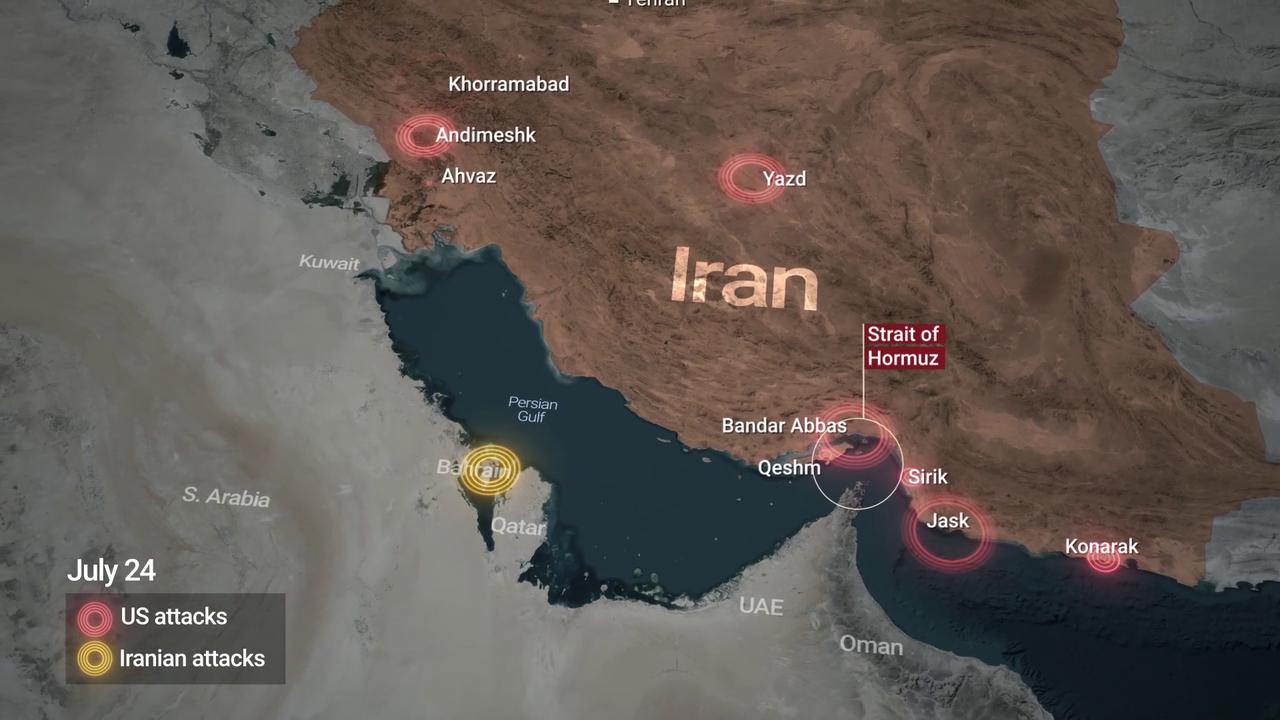 Video thumbnail for Iran: MOTION GRAPHIC - US military completes 13th consecutive night of strikes on Iran.