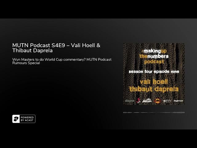 Video thumbnail for MUTN Podcast S4E9 – Vali Hoell & Thibaut Daprela