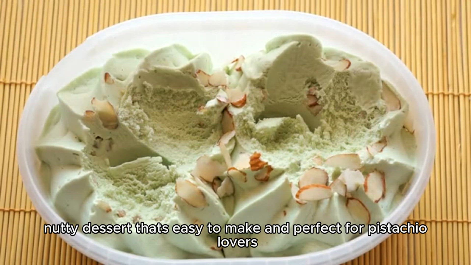 Video thumbnail for pistachio ice cream recipe