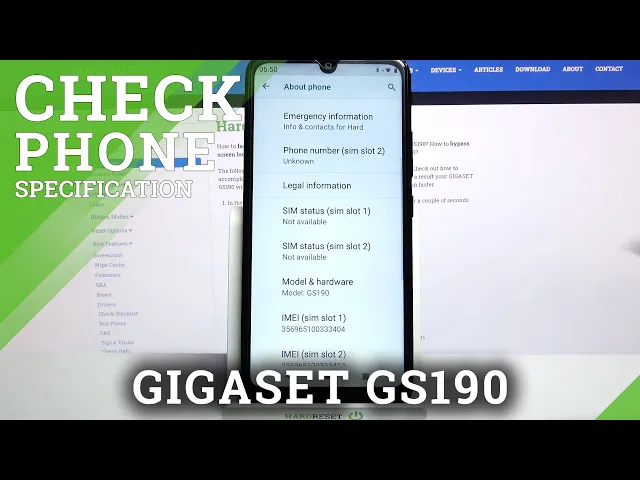 Video thumbnail for Open All Phone Specifications and Characteristics - GIGASET GS190
