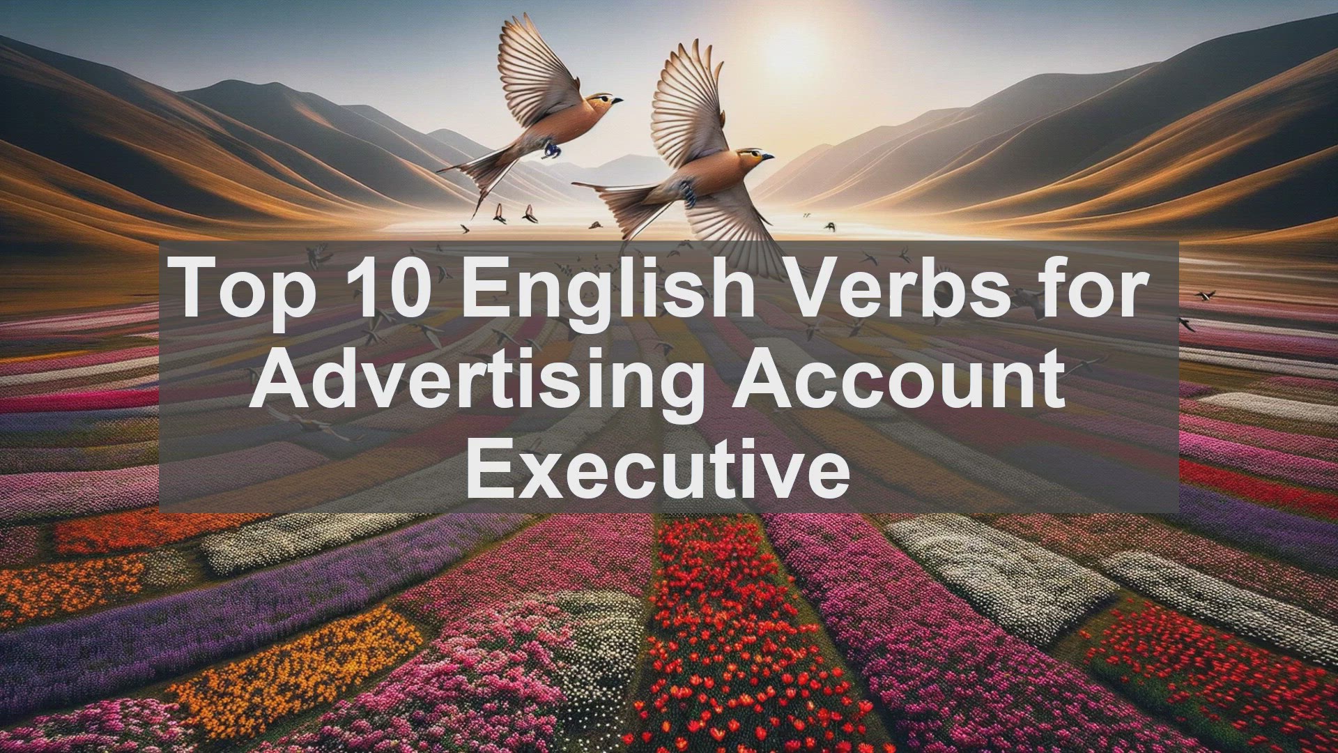 'Video thumbnail for Top 10 English Verbs for Advertising Account Executive'