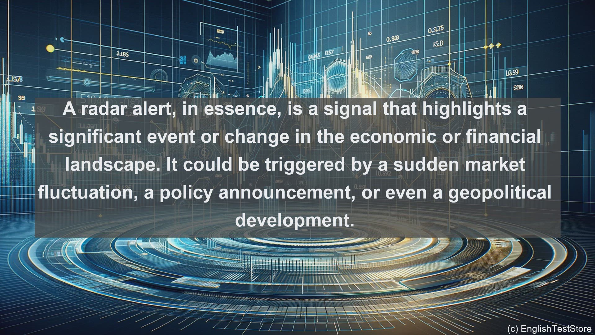 'Video thumbnail for Radar alert in economics and finance'