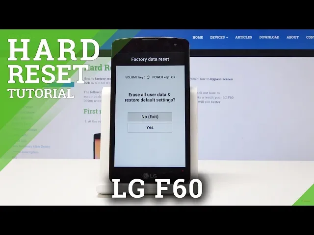 Video thumbnail for HARD RESERT LG F60 - Bypass Lock Screen / Wipe Data