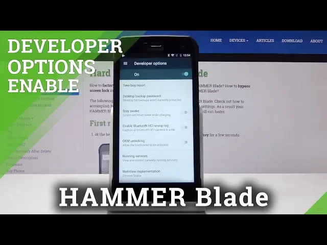Video thumbnail for How to Activate Developer Options in HAMMER Blade - Advanced Features
