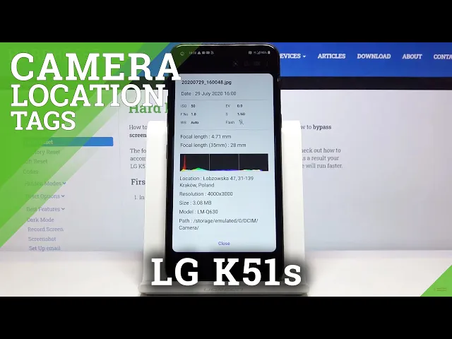 Video thumbnail for How to Turn On Photos Location Mark in LG K51s – Location Tags