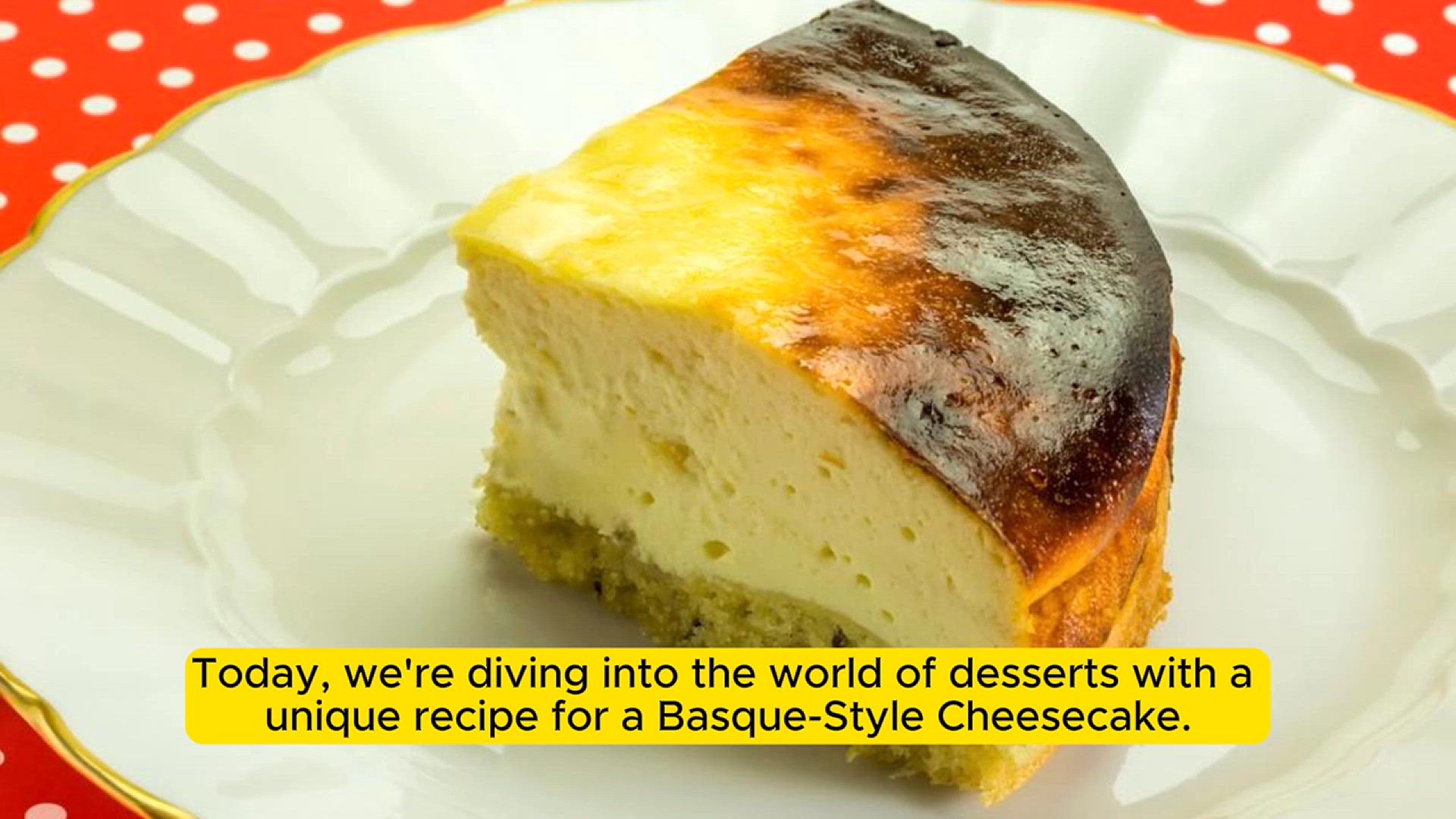 Video thumbnail for Basque-Style Cheesecake (Tarta de Queso) Recipe