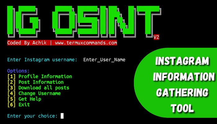 Video thumbnail for Instagram information gathering tool