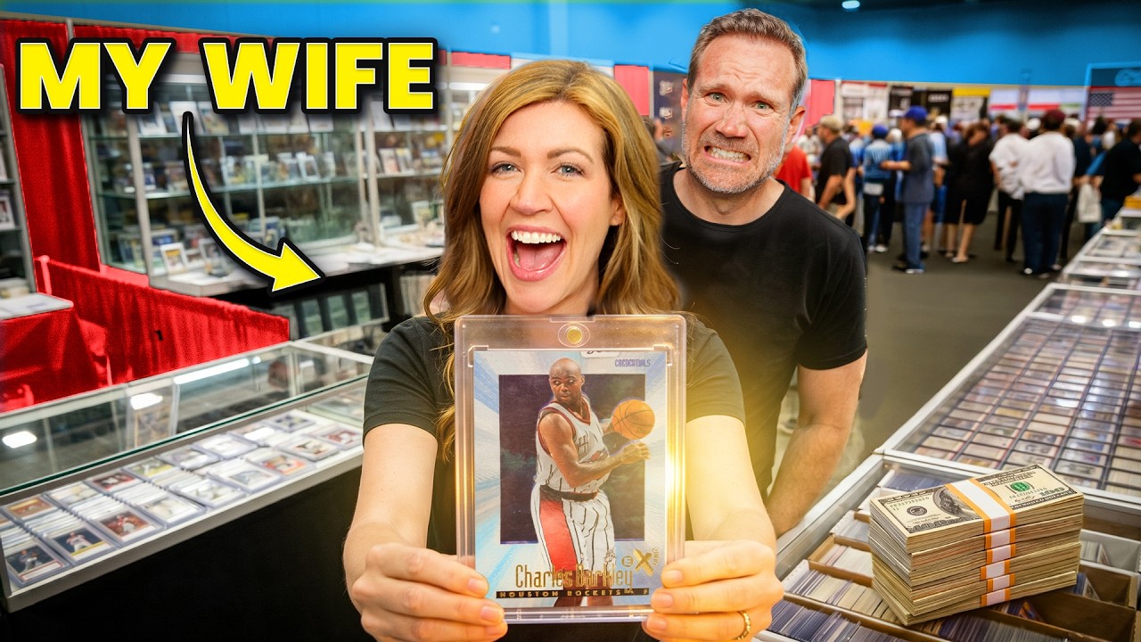Video thumbnail for Sports Card Investor: My Wife Started Her First Card Collection at a Card Show!