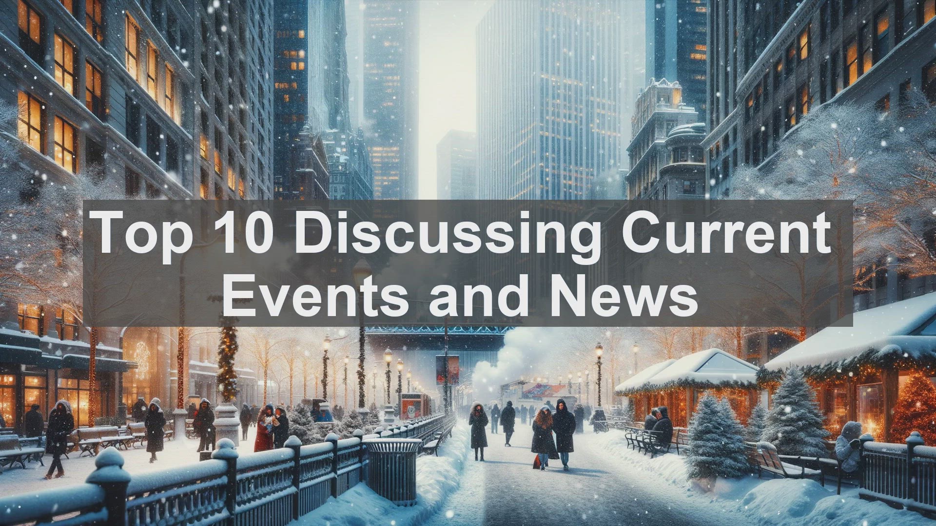 'Video thumbnail for Top 10 Discussing Current Events and News'