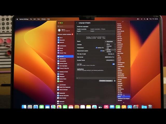 Video thumbnail for How To Change Region On Macbook Air M2 2023