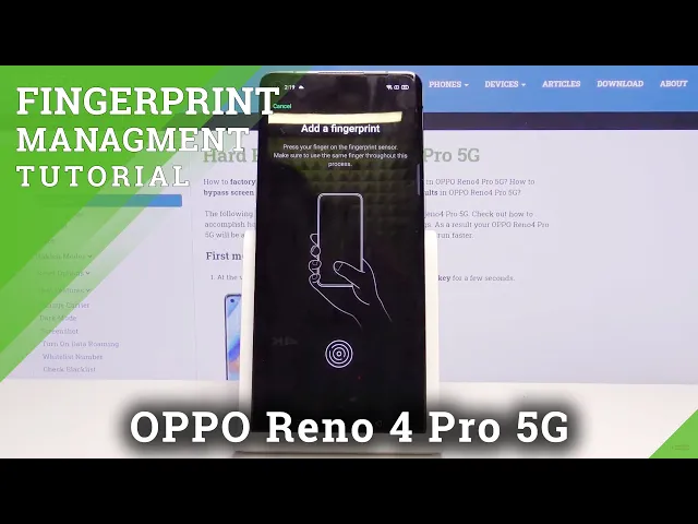 Video thumbnail for How to Add Fingerprint to OPPO Reno4 Pro 5G – Change Lock Screen Method