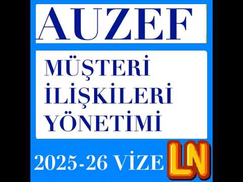 Video thumbnail for Müşteri İlişkileri Yönetimi 2025-2026 Vize Soruları