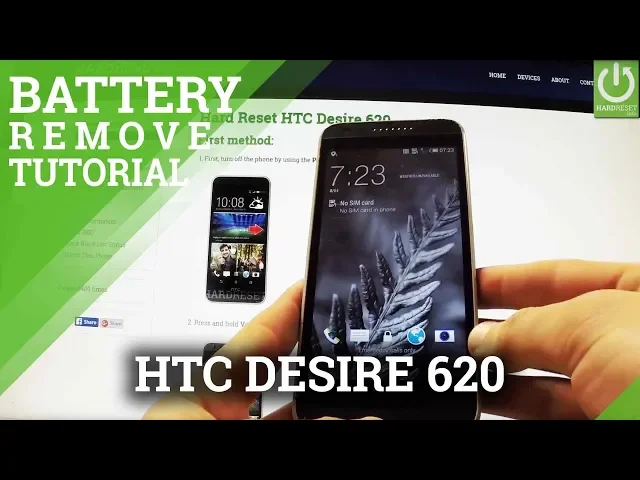 Video thumbnail for How to Remove Battery in HTC Desire 620 - Soft Reset / Force Restart