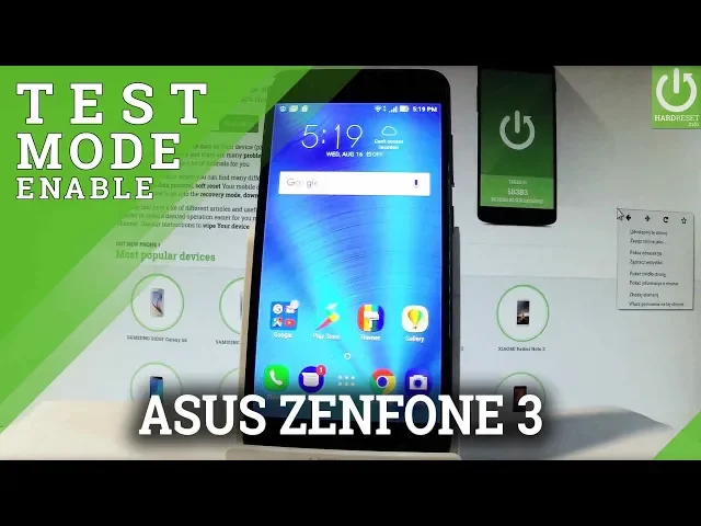 Video thumbnail for SMMI Test Mode in ASUS ZenFone 3 Zoom - Test ASUS