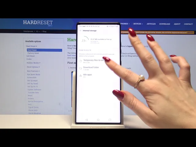 Video thumbnail for How to Clean Junk Files on LG Wing – Free Up Space by Deleting Cache