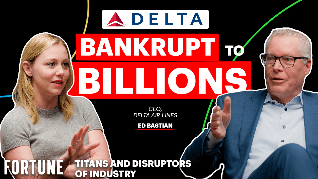 Video thumbnail for Delta - Bankrupt to Billions | Titans and Disruptors