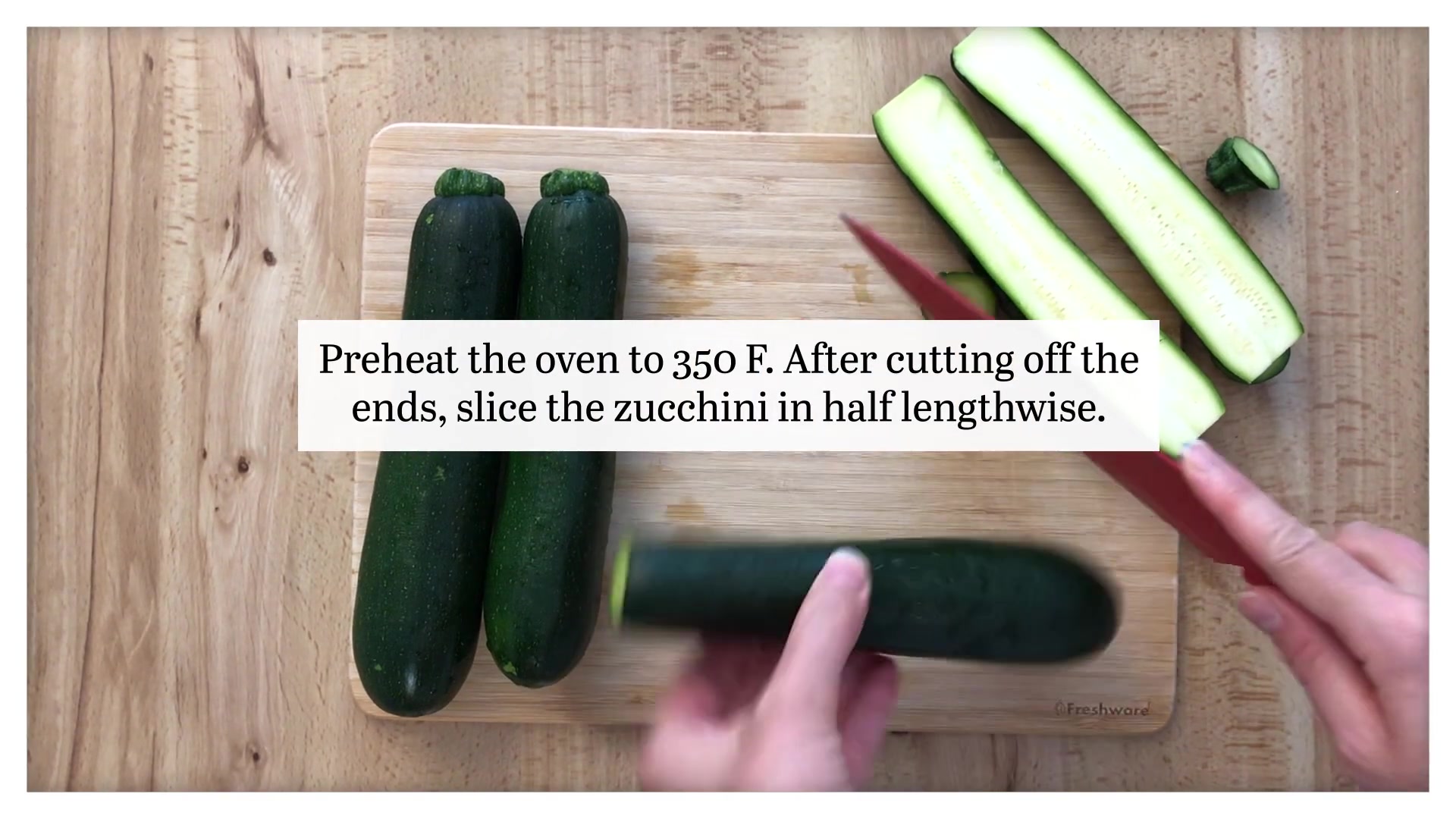 Video thumbnail for Mediterranean Shrimp-Stuffed Zucchini Boats Recipe