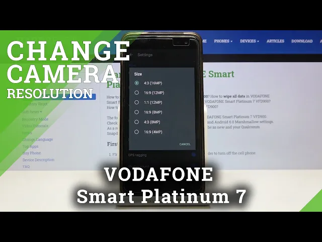 Video thumbnail for How to Select Preferred Size of Photos in Vodafone Smart Platinum 7 - Change Photo Size