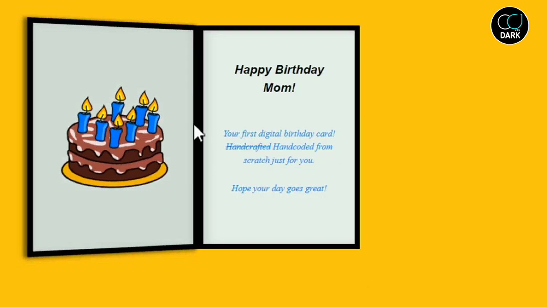 'Video thumbnail for Create Animated Birthday Card with Html & CSS'
