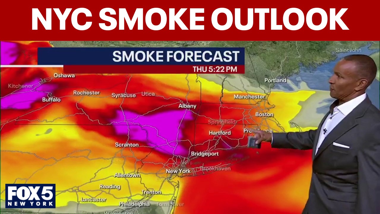 Video thumbnail for When will the air quality improve in NYC? Latest weather forecast