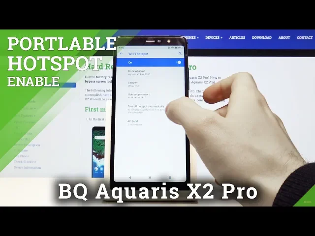 Video thumbnail for How to Create Hotspot in BQ Aquaris X2 Pro