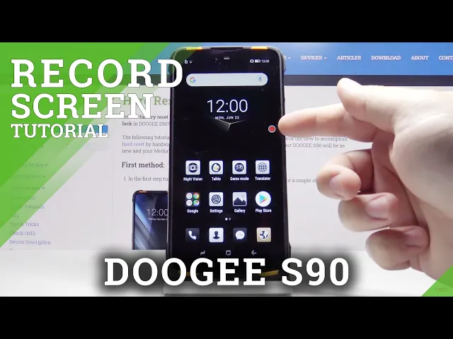 Video thumbnail for How to Record Screen in DOOGEE S90 – Capture Screen Action